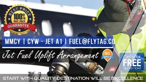 MMCY CYW JetA1 Fuel Uplift Mexico