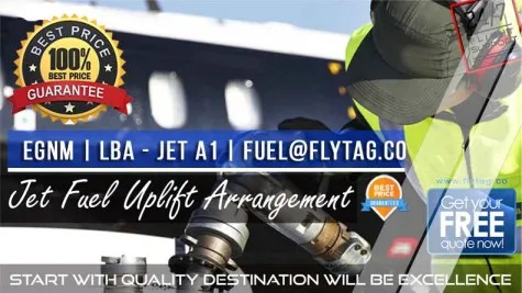 EGNM LBA JetA1 Fuel Uplift united kingdom