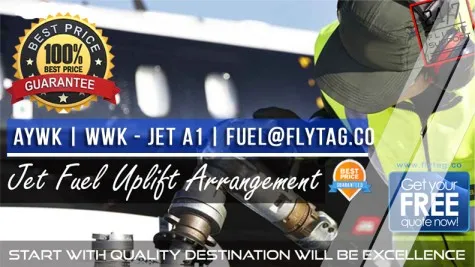 AYWK WWK JetA1 Fuel Uplift Papua New Guinea
