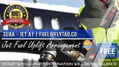 SUAA --- JetA1 Fuel Uplift Uruguay
